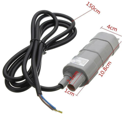 Beast 5 Meter High Head Submersible Water Pump For Ponds, Aquariums And Fountains, 600 LPH Flow At 12V, 1.2A, 5 Meter Lift, Compact 10.8x4 Cm Motor Unit with cord