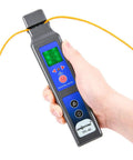 All In One Optical Fiber Identifier With 10 mW VFL And 800 To 1700 Nanometers Fiber Detector Live Test Light held in hand