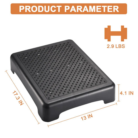 Indoor Outdoor Step Stool For Adults And Seniors Portable High Rise Platform With Grippy Top And Feet 420 Lb Capacity Black