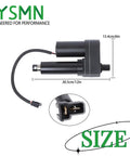 Farm Tough Round Baler Linear Actuator Straight Bolt On Replacement For New Holland 848 853 855, size dimensions shown.