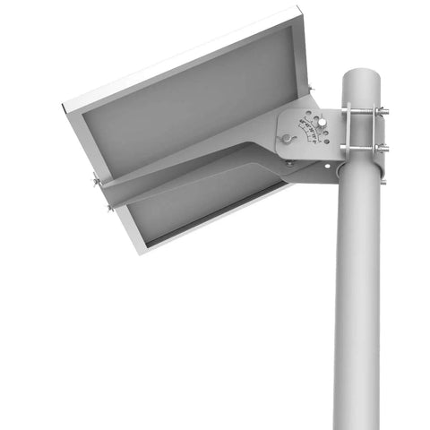 Adjustable Solar Panel Pole Mount Bracket Kit For 20W 30W Panels Fits 1.5 To 3 Inches Poles 40mm To 80mm Angle Adjustable Display