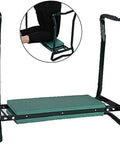 Heavy Duty Garden Kneeler And Seat Foldable Bench For Yard Work With Velcro Tool Pouches Converts To Kneeler Or Sit Down Chair