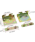 Heavy Duty Universal Bed Rail Brackets For Headboards And Frame Connectors Rustproof Iron Support Rod Clamps, size 90 x 68 x 33 mm