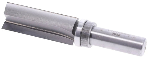 Workhorse Template Router Bit With Ball Bearing Carbide Tipped Three Quarters Inch Cutting Diameter Two Inch Cutting Length Half Inch Shank