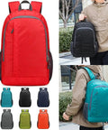 Ultra Light Packable Daypack For Travel And Hiking With Water-Resistant Nylon in multiple colors, scratch-resistant.
