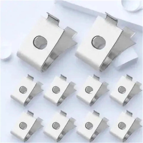 Heavy Duty Stainless Steel Shelf Brackets No Wobble For Cabinets And Glass Shelves, 100/300/500 Pack, metal pegs detail view