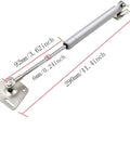 Beefy 30N 6.8 Lb Hydraulic Cabinet Lift Supports With Soft Close Lid Gas Spring Action Metal Head 11.4 Inch Length Pack Of 4 Hinges And Supports For Smooth Quiet No Fuss Cabinet Lid Closing metal head view
