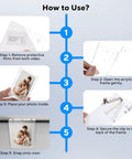 Installation steps for Car Visor Photo Clip 2 Pack With No Slip Magnetic Holders That Keep Photos From Sliding Or Falling in a car visor