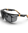 OTG Safety Sunglasses For Over Eyeglasses With UV400 Protection Z87.1 Certified Anti Fog Lenses Adjustable Temples Side Shields