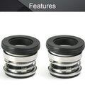 Mechanical Shaft Seal Replacement 104-17 For Pump Shaft Water Pump Sealing Kit dual pack, 17mm, ceramic graphite, alloy plastic