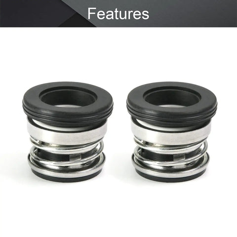 Mechanical Shaft Seal Replacement 104-17 For Pump Shaft Water Pump Sealing Kit dual pack, 17mm, ceramic graphite, alloy plastic
