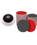 5 Inch Dry Wet Sponge Sandpaper Set With 16 Pcs Assorted Grits From 180 To 4000 includes P800 sanding disks and backing pad.