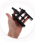 Heavy Duty Motorcycle Wheel Bearing Puller Kit Featuring 2 Jaw Mechanical Extractor Bearing Separator Tool Good For Bike Repair And Garage Fixes Built Like A Beast To Handle Stubborn Wheels Without Breaking A Sweat Or Spending More Than Necessary, black steel 2-jaw extractor in hand