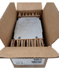 Heavy Duty Motorized Damper Actuator M7284A1004 in a cardboard box with protective packing for safe shipping.