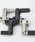 Heavy Duty Indexing Plunger M16 M20 With L Handle Flange Mount Adjustable Tension Spring Pin in steel and black finish.
