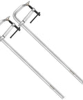 Heavy Duty Welding F Clamp 24 Inch Set With Max Jaw 24 Inch, Throat Depth Four And Three Quarters Inch, Steel Bar Forged