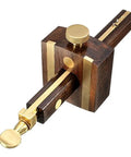 Heavy Lifting Wood Marking Gauge With Rugged Brass Slider And Broad Adjustable Span for accurate wood layout lines.