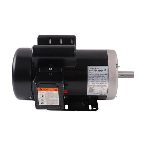 Beefy 5HP 230V Single Phase Electric Motor 3450 RPM 145T Frame Replacement For Industrial Equipment Built To Last Compatible With Weg