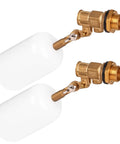 Half Inch Brass Float Valve With Adjustable Arm Automatic Fill And Shut Off For Water Tank Livestock Trough Fountain Pool Or Pond 60 PSI