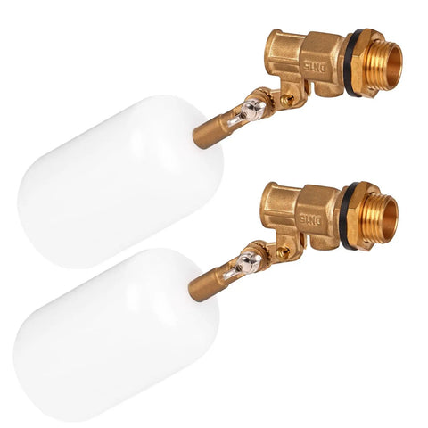 Half Inch Brass Float Valve With Adjustable Arm Automatic Fill And Shut Off For Water Tank Livestock Trough Fountain Pool Or Pond 60 PSI