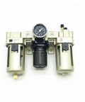 One Half Inch Port Air Prep FRL Combo Unit With Filter Regulator Lubricator For Industrial Machinery And Pneumatic Systems Built To Last Easy Install Keeps Air Clean And Pressure Steady