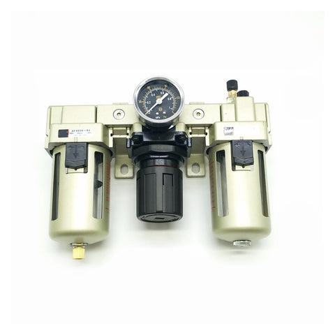 One Half Inch Port Air Prep FRL Combo Unit With Filter Regulator Lubricator For Industrial Machinery And Pneumatic Systems Built To Last Easy Install Keeps Air Clean And Pressure Steady