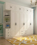 White cabinet with black cabinet knobs, 6 pack, 1-1/4 inch round single hole drawer knobs for dresser and kitchen cabinets