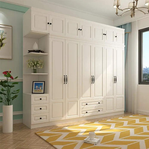 White cabinet with black cabinet knobs, 6 pack, 1-1/4 inch round single hole drawer knobs for dresser and kitchen cabinets