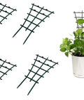 Set of 4 Mini Plant Trellis Garden Trellis For Climbing Plants Outdoor PP Plastic Superimposed Potted Plant Support with pot