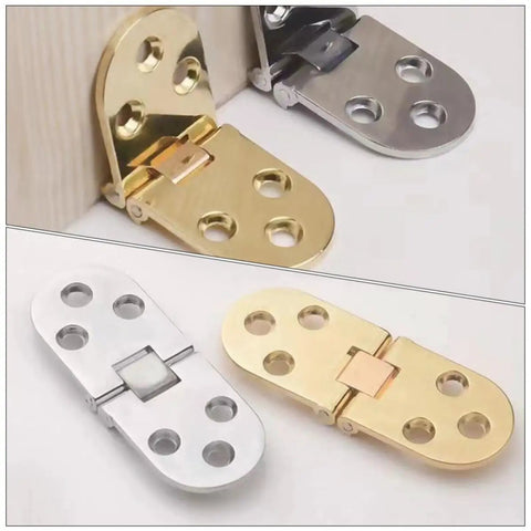 180 Degree Folding Table Hinges Set 4Pcs Zinc Alloy With Smooth Close And Flush Fit For Sewing Machines And Craft Furniture