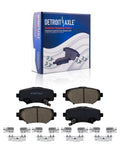Brake Kit For 2014 2015 2016 Mazda 3 Sport With 11.02 Inch Front Rotors And 10.43 Inch Rear Rotors And Ceramic Brake Pads Replacement For Japan Built 2.0L Models, shown with ceramic pads and branded packaging.