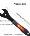 Bicycle Cone Wrench Set 4 Piece 13-14-15-16mm Dual Jaw for Easy Cone Nut Removal with dimensions and pro-grade aluminum handle
