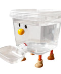 Smile Face Cat Water Dispenser With Cartoon Pet Fountain showcasing its clear reservoir and quirky design