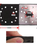 One Quarter Sheet Palm Grip Sander Pad Backing Plate With Eight Vacuum Holes Replacement dimensions and thickness