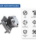 2 Pack Wheel Hub And Bearing Assembly 512384 For Nissan Sentra 2007 2012 2.0L L4 Rear With 4 Wheel ABS, product features