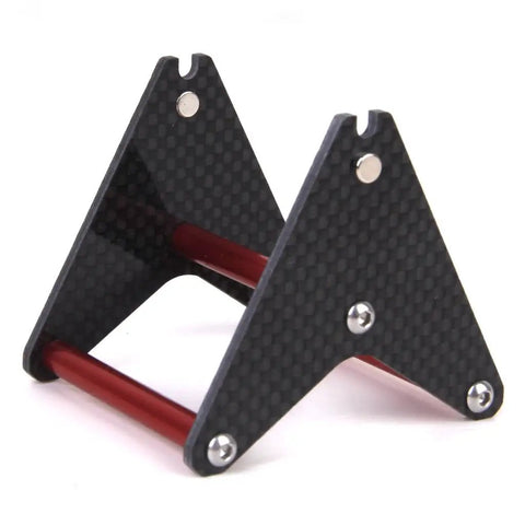 Carbon Fiber Propeller Balancer For 250 To 700 Size RC Helicopters Black Red Pro Grade Rotor Wobble Control With Easy 2mm Frame And Bearing Anchor