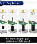 M6 And M8 Nylon Spacers Kit 300 Pieces Black Round Standoff Spacers For PCB Board Electronics DIY Mounting Hardware Ideal For Circuit Assembly Mounting And Hardware Spacing Gear, step-by-step use diagram