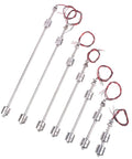 Double Ball Float Switch Water Level Sensor For Pools And Tanks With 100 150 200 250 300 350 400mm Options Dual Ball Float Mechanism Easy Install Liquid Level Monitoring Controller For Reliable No Fuss Water Management, stainless steel rods and red wires