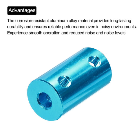 Blue aluminum Shaft Coupler 5mm To 8mm Rigid Connector for 3D Printers CNC Machines