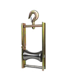 Heavy Duty Steel Cable Puller Sheave And Wire Feed Pulley Block Rated For Four Thousand Pounds with hook and steel wheel