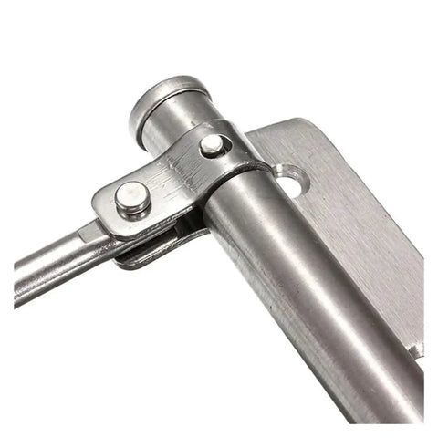 Close-up of Adjustable Aluminum Door Closer With Spring Action Soft Close Fireproof Safety Built To Last Aluminum Alloy Construction