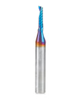 Spektra Coated Solid Carbide CNC Spiral O-Flute Router Bit One Eighth Inch Diameter One Half Inch Cutting Height