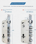Full Automatic Smart Fingerprint Door Lock With App Remote Unlock Digital Password Zinc Alloy Build Integrated Chime Fast Egress Handle Smooth Setup Hassle Free Keyless Entry System with anti-jam all-steel deadbolt.
