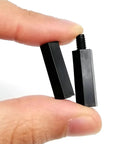 Non Conductive Nylon Hex Spacer Kit For Drones And Circuit Boards With M2 M2.5 M3 M4 Standoffs Insulated Hex Pillar Spacers Assortment Pack For Quad Copter Builds And Projects 890 1300 1700 2600 Pieces, black nylon standoffs in hand