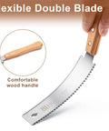 6 Inch Pull Saw With Double Edged Blades, 17 TPI For Hard Wood And 11 TPI For Fine Crosscuts, Ultra Flexible Pulse Teeth For Smooth Rips, Handy Hand Saw For Woodworking Projects And DIY, wooden handle