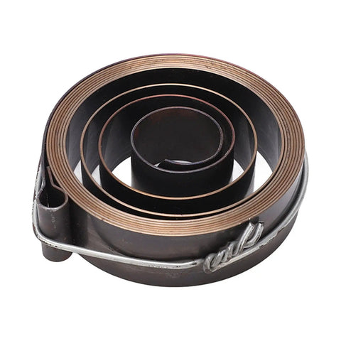Spring Return Coil For Drill Press, 19 mm Width, 64 mm Outer Diameter, durable spring steel, coiled close-up view