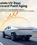 Premium 8.5 Mil TPU Paint Protection Film Precut Rear Bumper Guard For Tesla Cybertruck 2025 And 2026 shielding against UV rays
