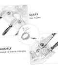 Foil Fencing Hand Wire Cord For Training And Competition Lightweight Portable Electric Conductivity Cable Stable Connection