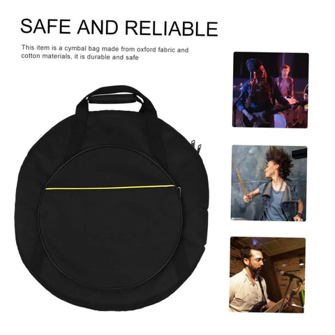 Road Warrior Padded Cymbal Carrying Bag Featuring High Density Foam Padding For Beatproof Drum And Percussion Gear Storage Tough Oxford Case with side pocket for easy transporting.