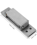 Concealed Hidden Door Hinges Five Inch Silver Adjustable Beefy Heavy Duty Square Flush Mount Hardware side view